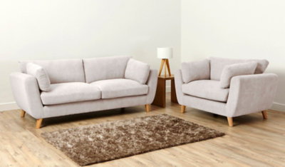 Home Glynn Love Seat in Woollen Blend Home & Garden ASDA Direct