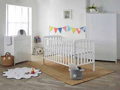 asda grey cot