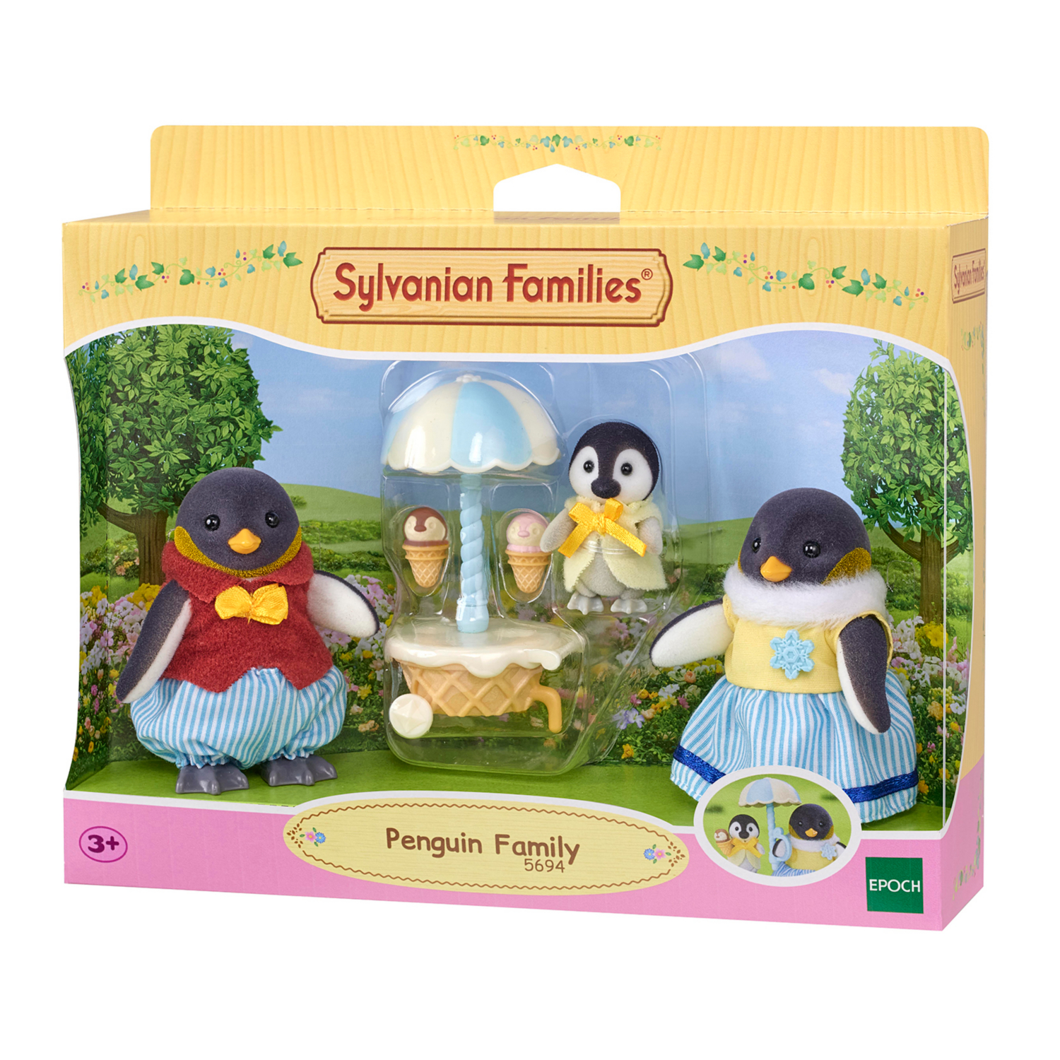 Sylvanian Families Cream Penguin Family