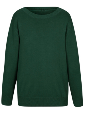 bottle green crew neck jumper