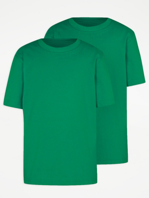 green crew neck t shirt