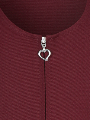 burgundy pinafore school