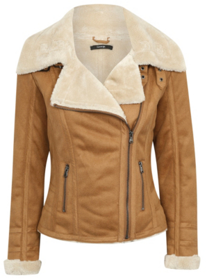 Fleece Lined Aviator Jacket | Women | George at ASDA