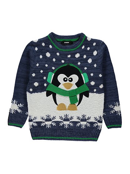 Christmas Penguin Jumper | Boys | George at ASDA