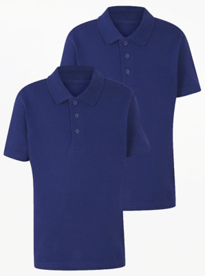 Cobalt Blue School Polo Shirt 2 Pack
