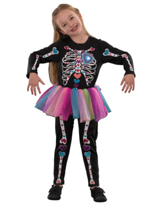 Pretty Skeleton Fancy Dress Halloween Costume | Kids | George At ASDA