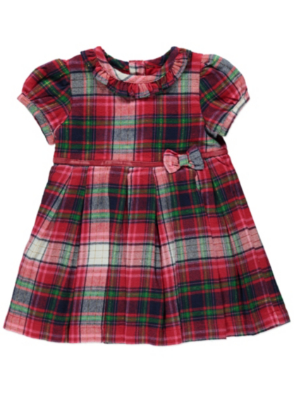 Ralph Lauren Baby Girls Dress, Baby Girls Taffeta Tartan Dress ...