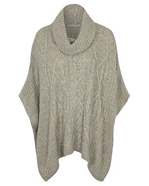 Cable Knit Poncho | Women | George at ASDA