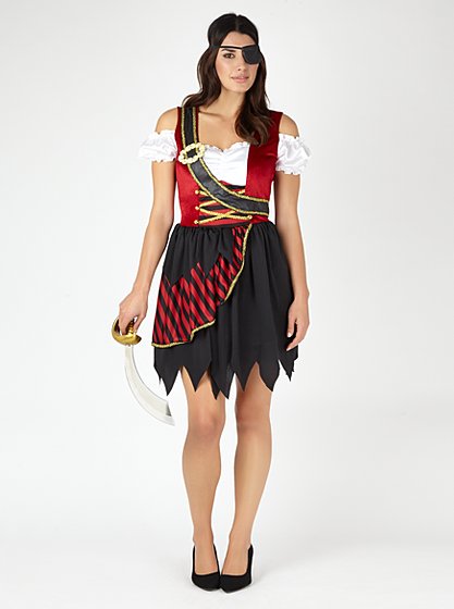 Adult Pirate Lady Fancy Dress Costume | Women | George at ASDA