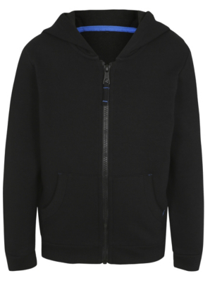asda black zip up hoodie