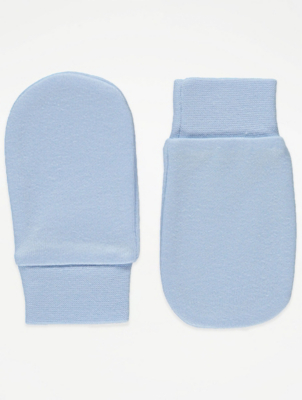 Blue Scratch Mitts | Baby | George at ASDA