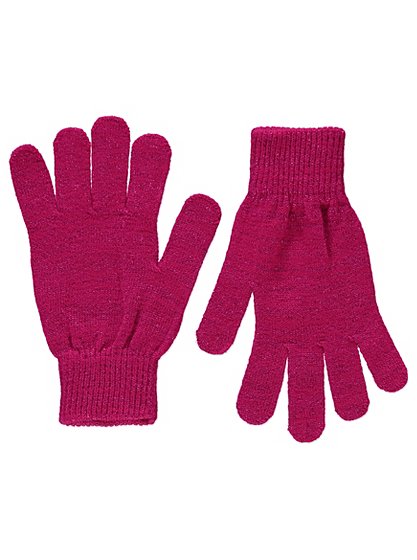 2 Pack Glitter Effect Gloves | Women | George at ASDA