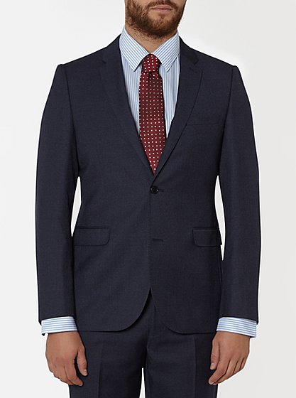 Slim Fit Suit Jacket - Navy | Men | George