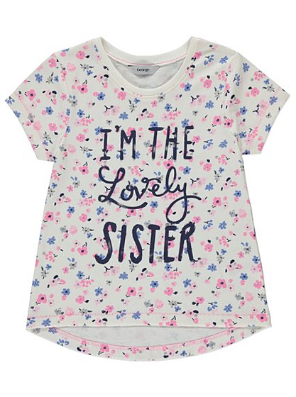 Lovely Sister T- shirt | Kids | George at ASDA