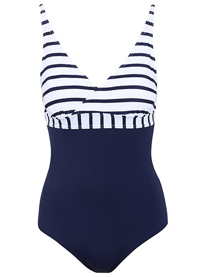 Bodysculpt Stripe Swimsuit | Women | George at ASDA