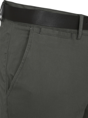 Boston Crew Straight Fit Belted Chinos | Men | George