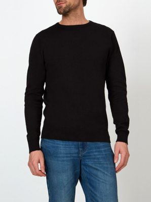 asda mens black jumper
