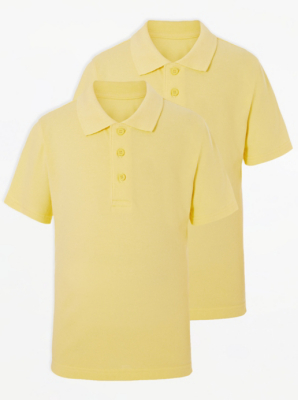 yellow school polo shirts