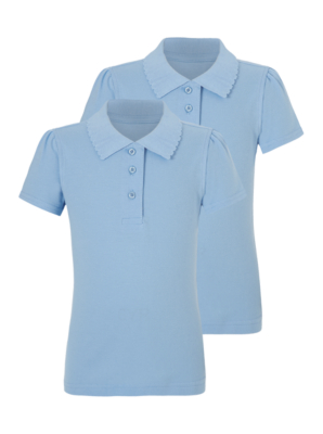 blue school polo shirts