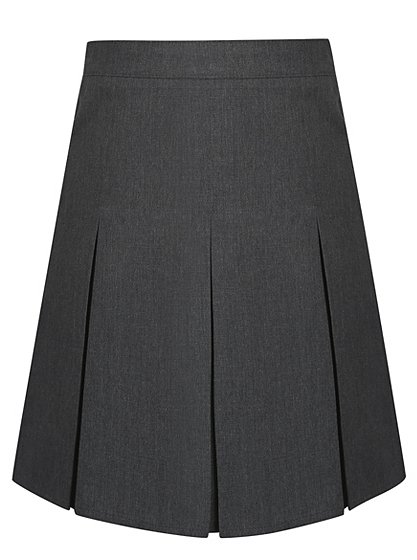 Girls School Pleated Skirt - Grey | School | George at ASDA