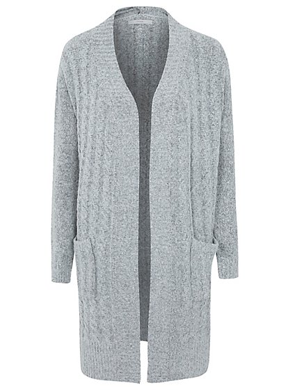 Cable Knit Cardigan with Scarf | Women | George at ASDA
