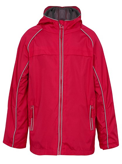 Girls School Lightweight Shower Resistant Jacket - Pink | School ...