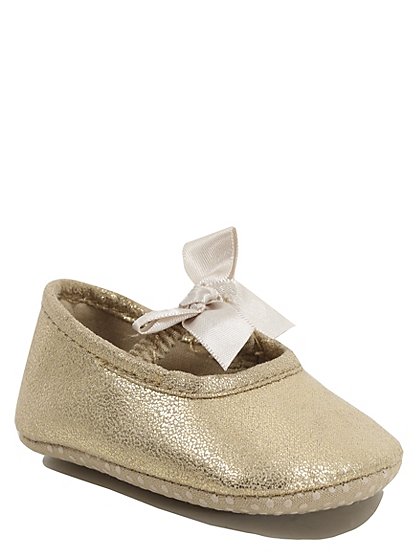 Bow Trim Ballet Shoes | Baby | George at ASDA