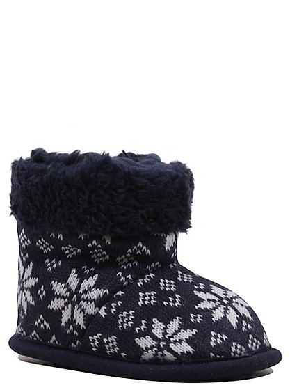 Fairisle Knitted Boots | Baby | George at ASDA