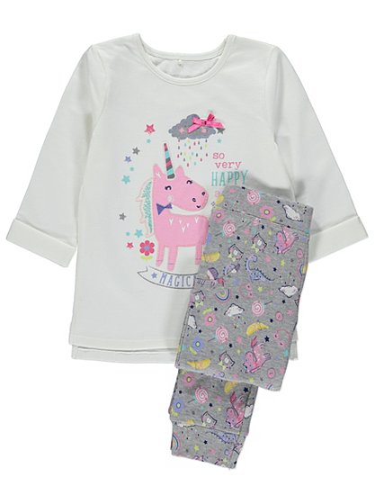 Unicorn Print Pyjamas | Kids | George at ASDA