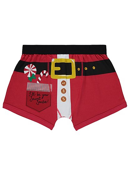 Christmas Santa Boxer Shorts | Men | George at ASDA
