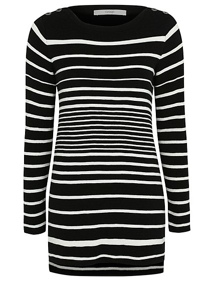 Stripe Print Ribbed Tunic | Women | George at ASDA