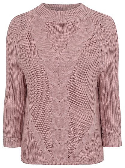 Roll Sleeve Cable Jumper | Women | George at ASDA