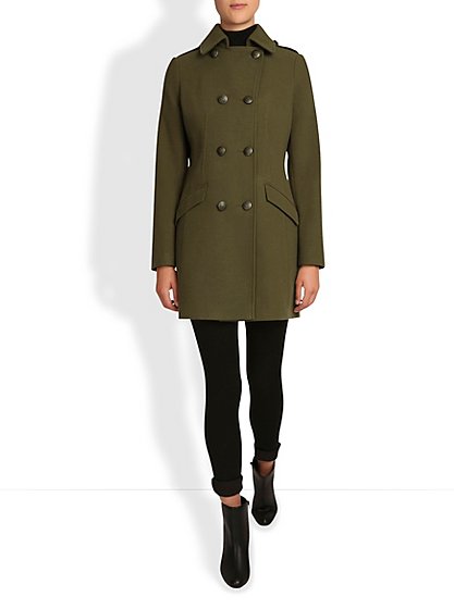 Double Breasted Military Coat | Women | George at ASDA