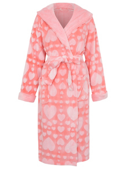 Heart Print Dressing Gown | Women | George at ASDA