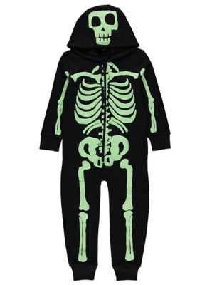 asda skeleton onesie