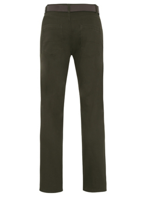 Boston Crew Straight Leg Belted Trousers - Khaki | Men | George at ASDA