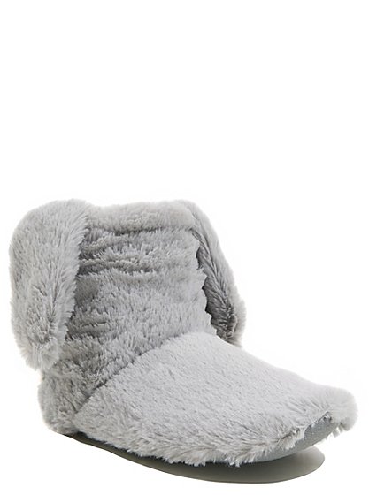 Rabbit Ear Fleece Slipper Boots | Women | George at ASDA