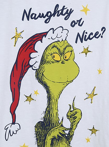 Dr. Seuss The Grinch Naughty or Nice Pyjama Set | Women | George at ASDA