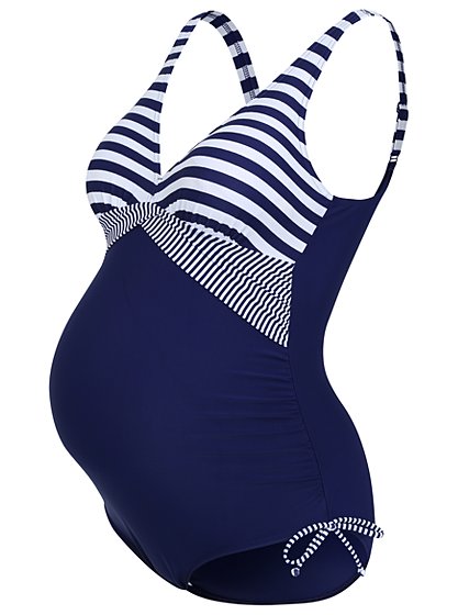 Striped Maternity Swimsuit | Women | George