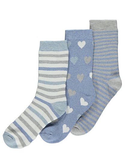 3 Pack Assorted Thermal Socks | Women | George at ASDA