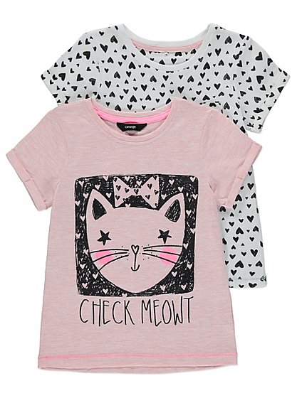 2 Pack Assorted T-shirts | Kids | George at ASDA