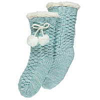 Fleece-lined Knitted Lounge Socks | Women | George at ASDA
