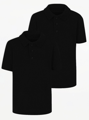 black polo shirt