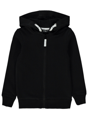 asda black zip up hoodie