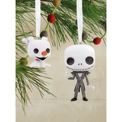 Hallmark Funko POP! The Nightmare Before Christmas Ornaments - 2 Pack Jack & Zero