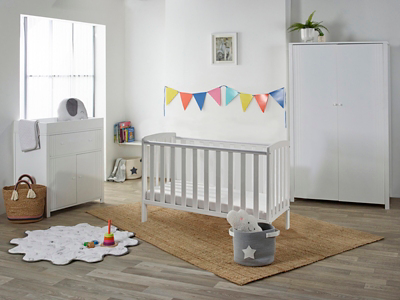 asda grey cot