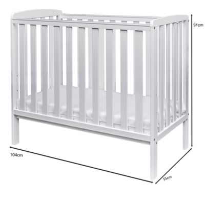 asda black cot