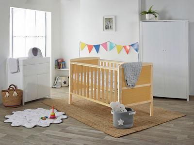 asda grey cot