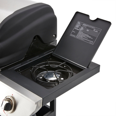 Uniflame 4 Burner and Side Gas Barbecue Silver Home & Garden