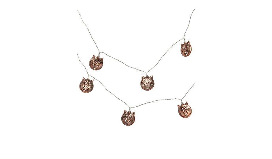 George Home Copper Effect Owl String Lights Home & Garden George at ASDA